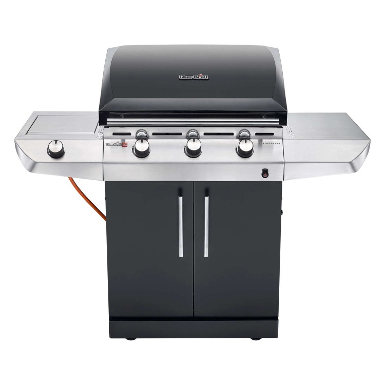 Refurbished Char-Broil Performance Series High-End 3 Burner Gas BBQ with a Side-Burner. 