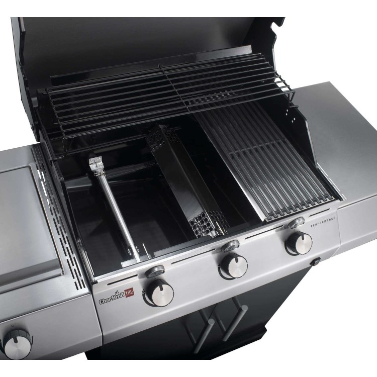 Refurbished Char-Broil Performance Series High-End 3 Burner Gas BBQ with a Side-Burner. 