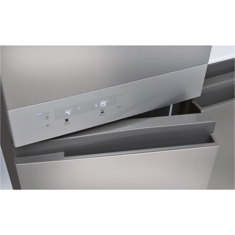 Hotpoint HQ9E1L American-style Frost Free Fridge Freezer With Touch Controls - Stainless Steel Look