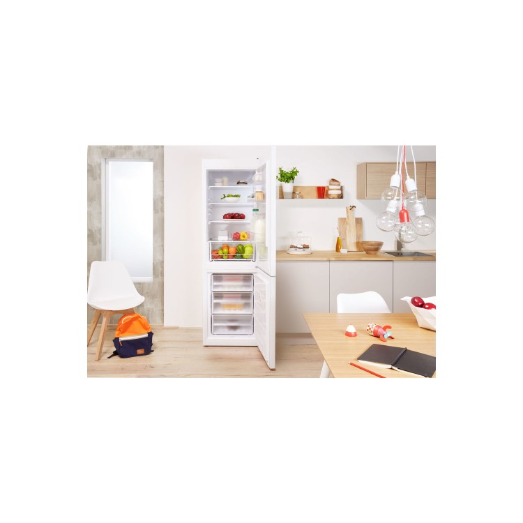 INDESIT LD70S1W 307 Litre Freestanding Fridge Freezer 70/30 Split Low Frost 59.5cm Wide - White