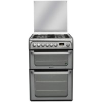 Hotpoint Ultima 60cm Double Oven Dual Fuel Cooker - Graphite