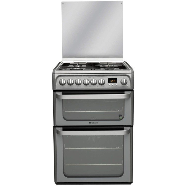 Hotpoint Ultima 60cm Double Oven Dual Fuel Cooker - Graphite