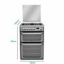 Hotpoint Ultima 60cm Double Oven Dual Fuel Cooker - Graphite
