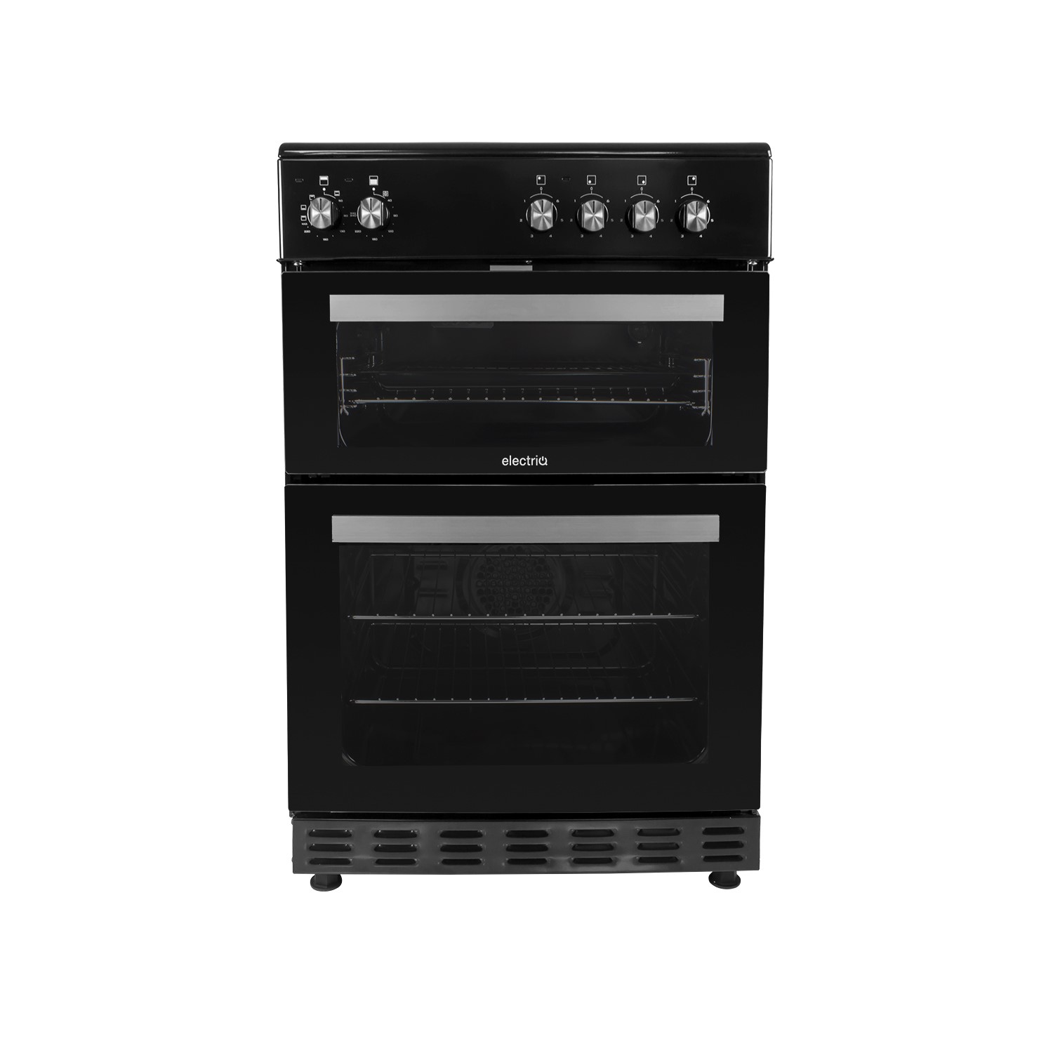 Refurbished electriQ EQEC60B5 60cm Double Oven Electric Cooker With