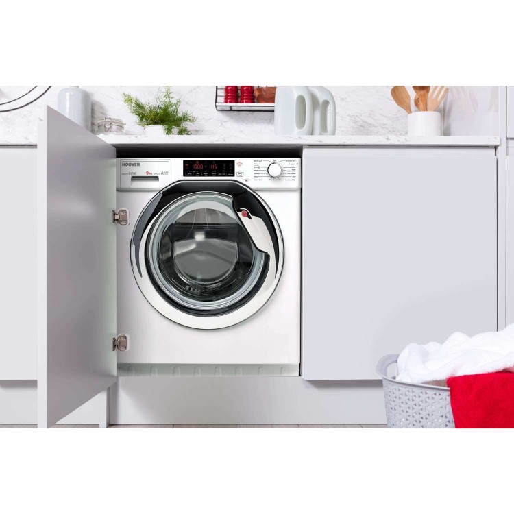 Hoover HBWMO96TAHC-80 9kg 1600rpm Integrated Washing Machine - White
