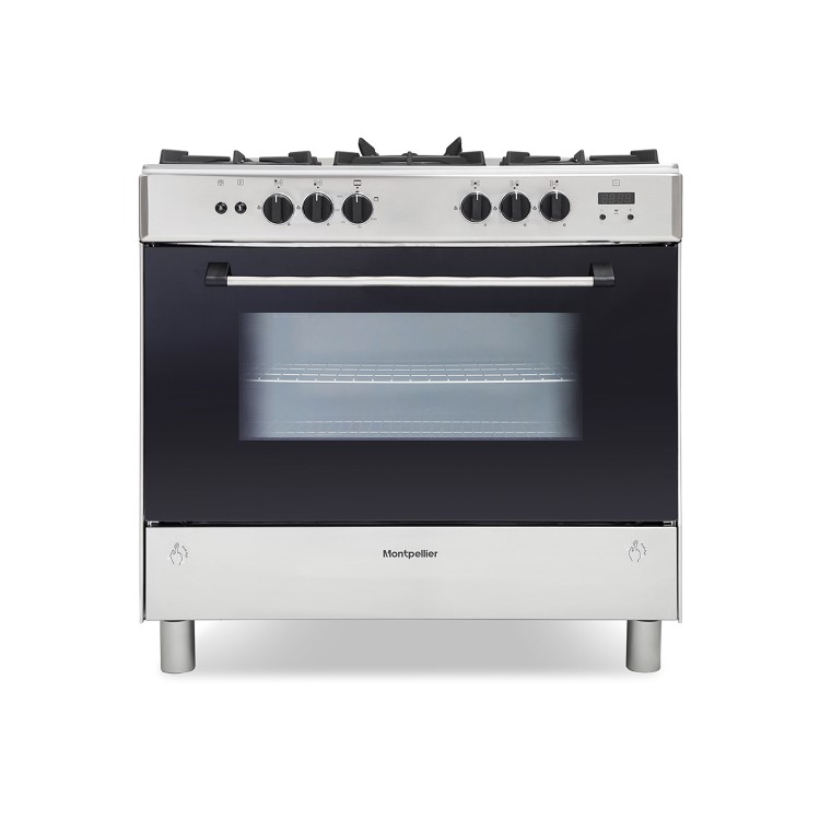 Montpellier 90cm Single Cavity Gas Range Cooker - Stainless Steel