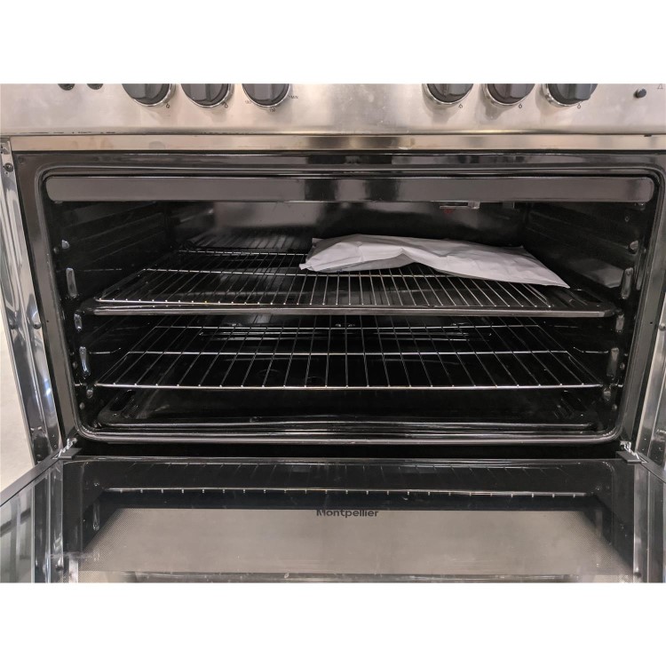 Refurbished Montpellier MR91GOX 90cm Single Cavity Gas Range Cooker Stainless Steel