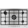 Refurbished Smeg Cucina P272XGH 70cm 5 Burner Gas Hob Stainless Steel