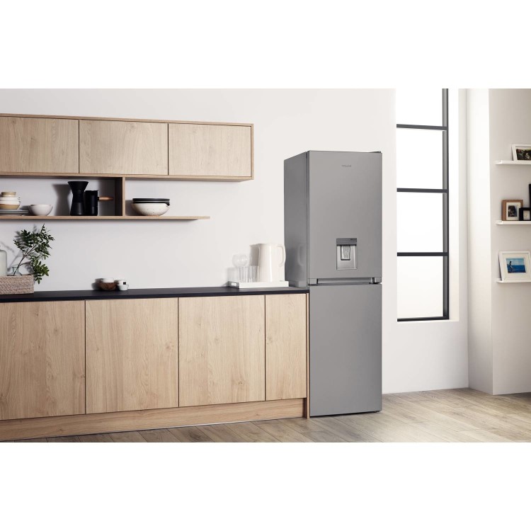 Hotpoint HBNF55181SAQUA 261 Litre Freestanding Fridge Freezer 50/50 Split Frost Free 55cm Wide - Silver