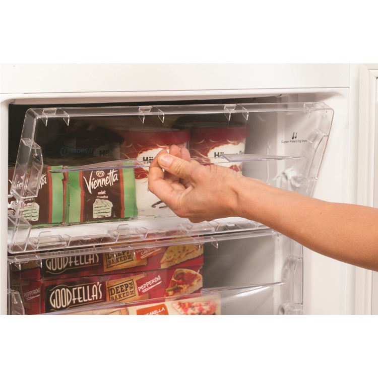 INDESIT IBD5515W 206 Litre Freestanding Fridge Freezer 60/40 Split Frost Free 55cm Wide - White