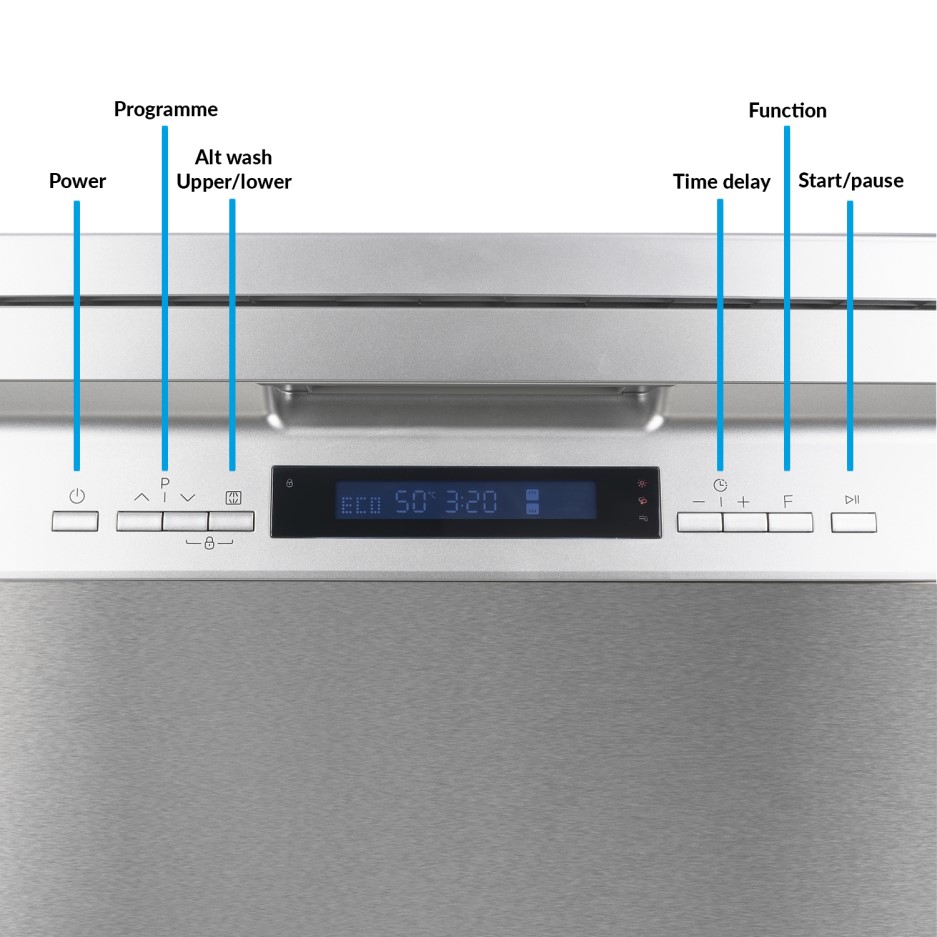 electriQ Freestanding Dishwasher - White - BuyItDirect.ie