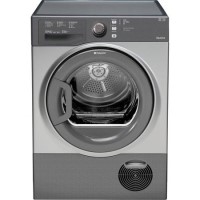 Refurbished Hotpoint TCFS83BGG Aquarius 8kg Freestanding Condenser Sensor Dryer - Graphite