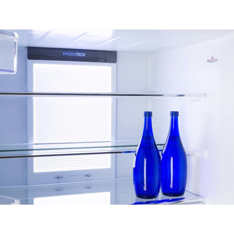 Refurbished Hoover HFDN180BK Freestanding 422 Litre Frost Free American Fridge Freezer Black