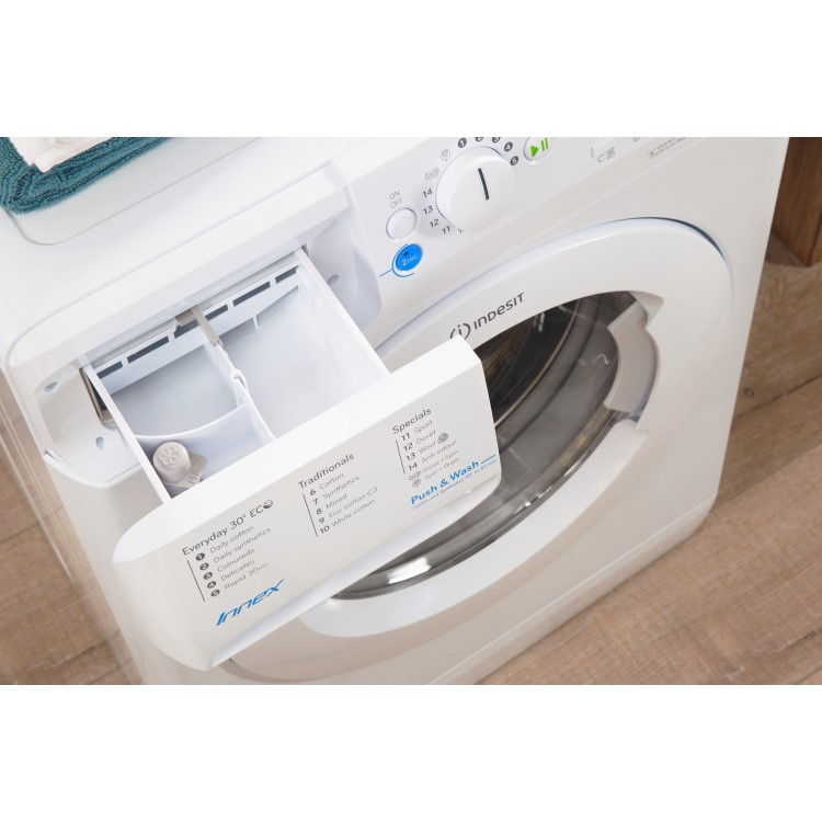 Indesit BWA81483XW Innex 8kg 1400rpm Freestanding Washing Machine - White