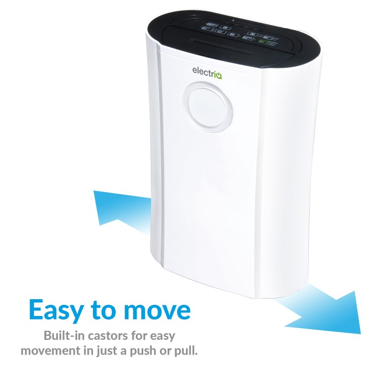 GRADE A1 - electriQ 20 Litre Low Energy Anti-Bacterial Best Buy Dehumidifier for 2 to 5 Bed Homes - CD20LE-V2