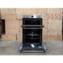 Refurbished electriQ EQDO1STEEL 60cm Double Built In Electric Oven Stainless Steel