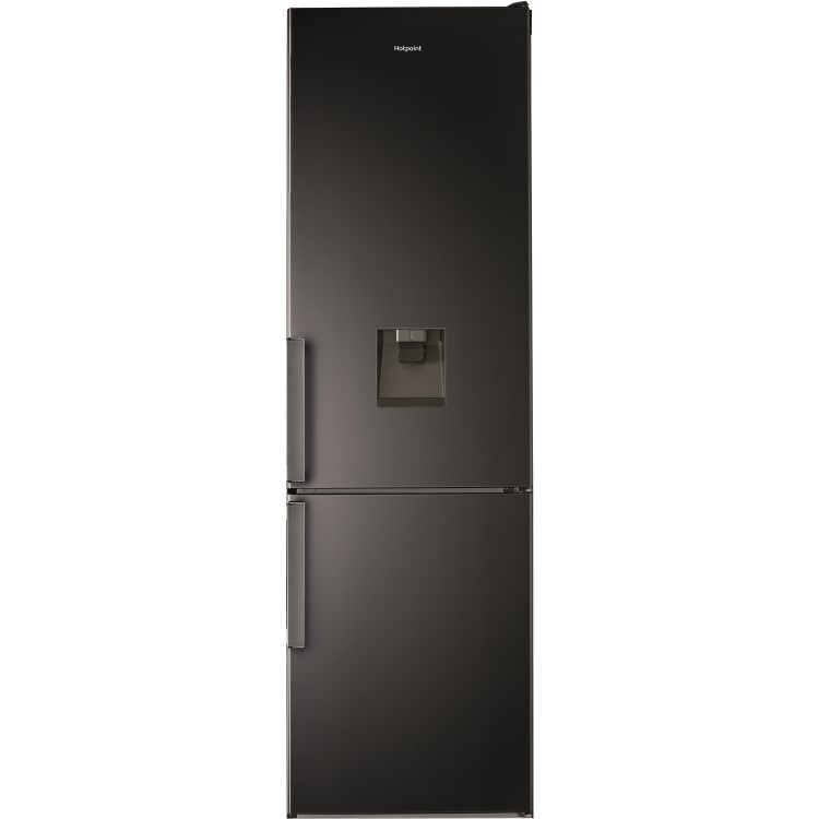 Refurbished Hotpoint H7T911AKSHAQUA1 Freestanding 360 Litre 70/30 Frost Free Fridge Freezer Inox