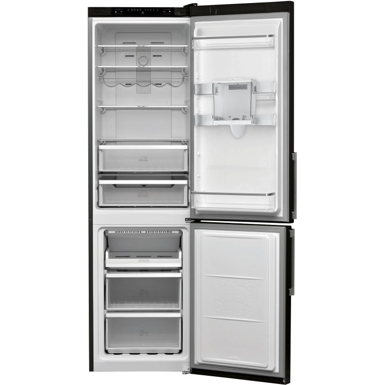 Refurbished Hotpoint H7T911AKSHAQUA1 Freestanding 360 Litre 70/30 Frost Free Fridge Freezer Inox