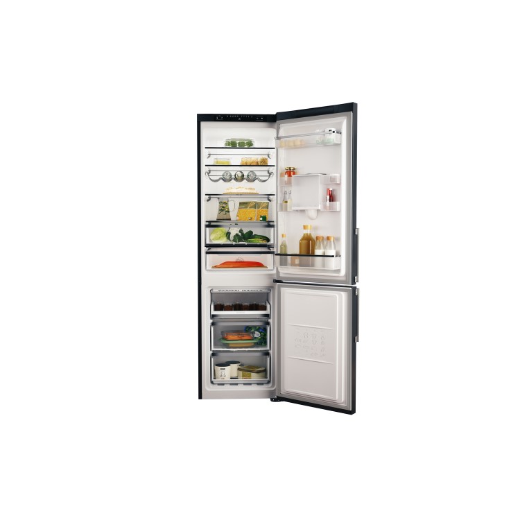 Refurbished Hotpoint H7T911AKSHAQUA1 Freestanding 360 Litre 70/30 Frost Free Fridge Freezer Inox