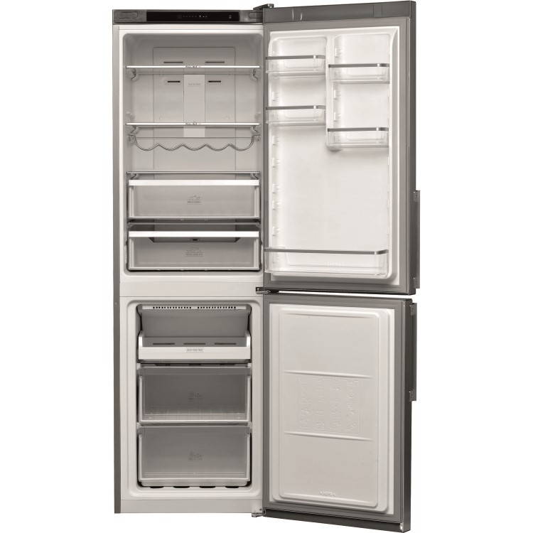 HOTPOINT H5T811IMXH 189x60cm 338L Freestanding Fridge Freezer - Mirror/Inox