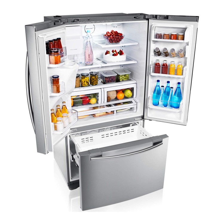 Samsung RFG23UERS1 520L American Style Freestanding Fridge Freezer Frost Free 3 Door 91cm Wide - Stainless Steel