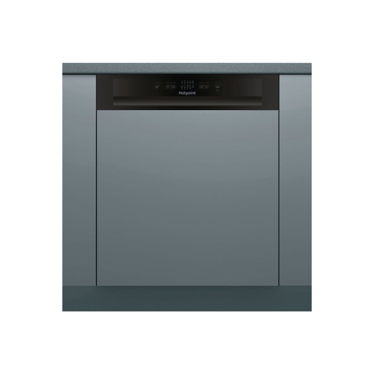 Hotpoint HBC2B19UK 13 Place Semi-integrated Dishwasher With Black Control Panel