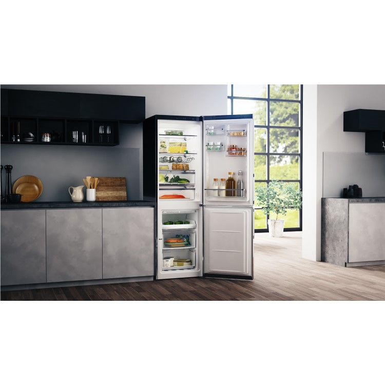 HOTPOINT H5T811IMXH 189x60cm 338L Freestanding Fridge Freezer - Mirror/Inox