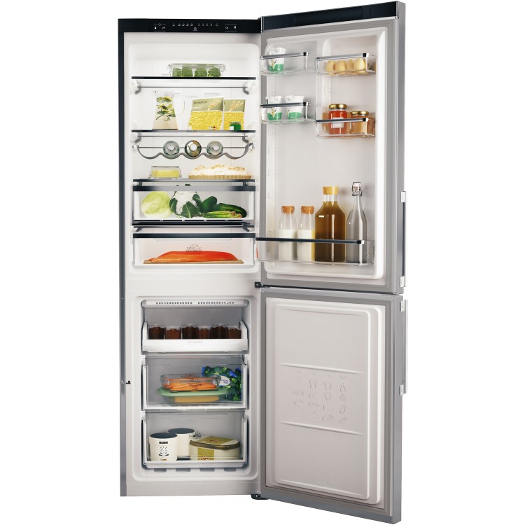 HOTPOINT H5T811IMXH 189x60cm 338L Freestanding Fridge Freezer - Mirror/Inox