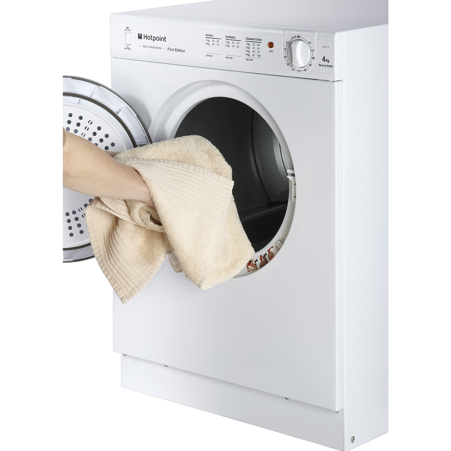 Hotpoint NV4D01P First Edition' 4kg Freestanding Front Vented Tumble ...