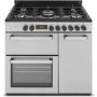 New World 90cm Triple Cavity Dual Fuel Range Cooker - Stainless Steel