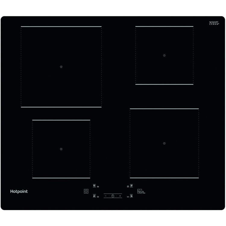 Refurbished Hotpoint TQ1460SNE 59cm 4 Zone Induction Hob Black
