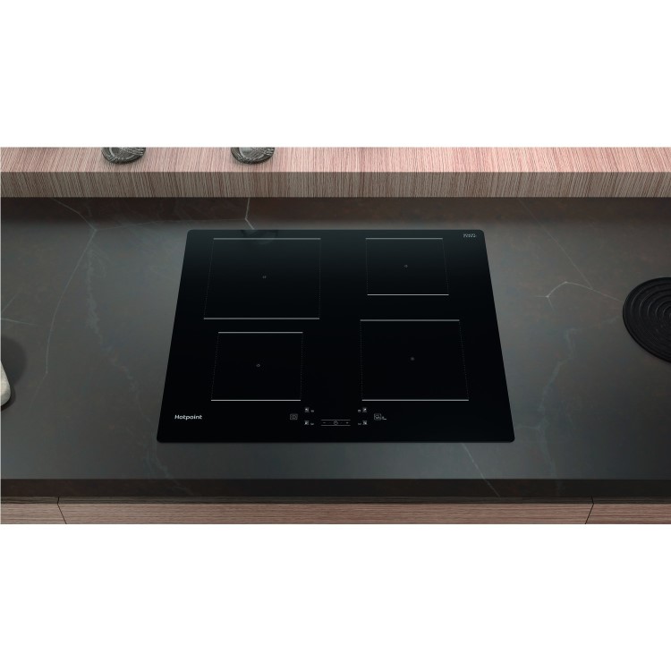 Refurbished Hotpoint TQ1460SNE 59cm 4 Zone Induction Hob Black