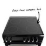 Refurbished electriQ EQEC60B5 60cm Double Oven Electric Cooker with Ceramic Hob Black