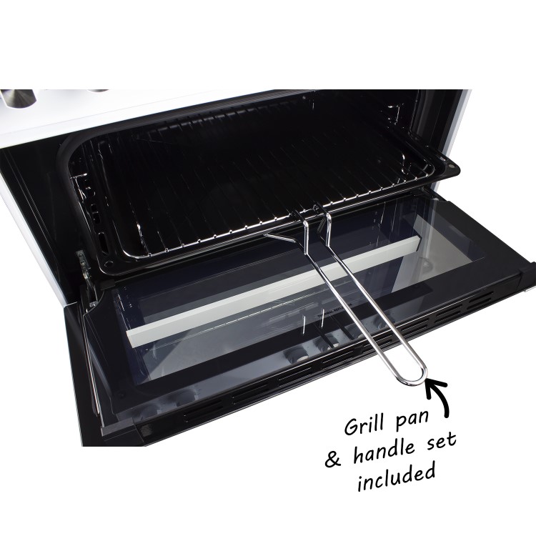 electriQ 60cm Electric Cooker - White