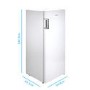 Refurbished electriQ EQFSF144FF Freestanding 166 Litre Upright Frost Free Freezer White