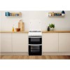 Indesit 50cm Double Cavity Gas Cooker with Lid - White
