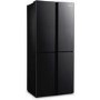 Refurbished Fridgemaster MQ79394FFB 378 Litre American Fridge Freezer Black