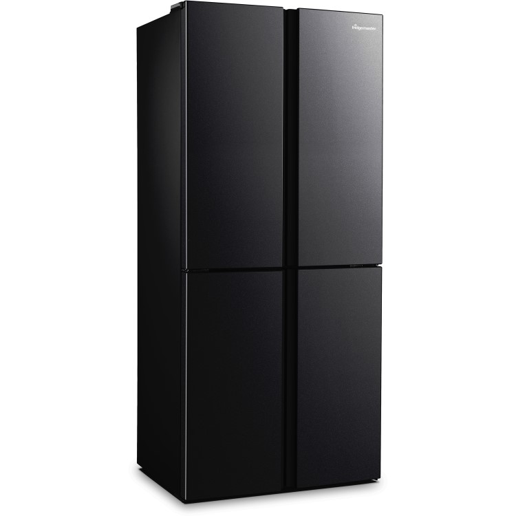 Refurbished Fridgemaster MQ79394FFB 378 Litre American Fridge Freezer Black