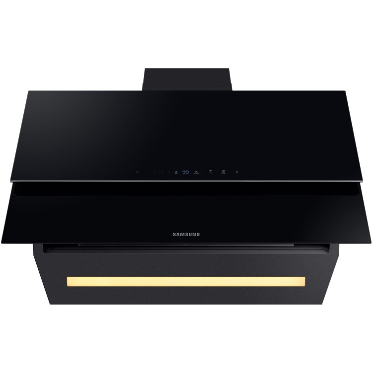 Samsung 90cm Angled Chimney Cooker Hood - Black