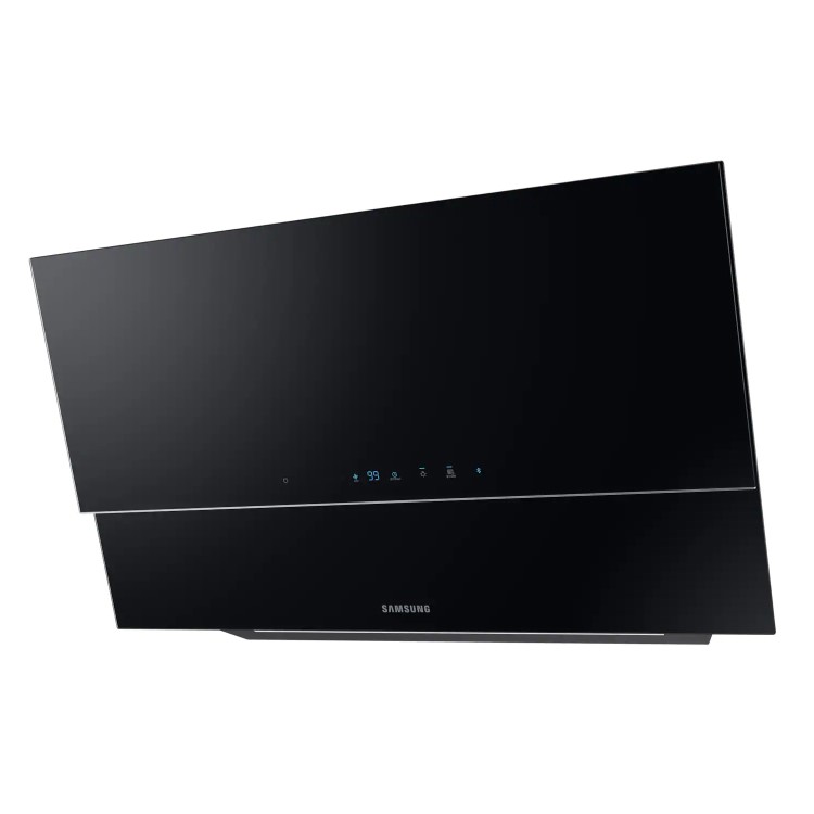 Samsung 90cm Angled Chimney Cooker Hood - Black