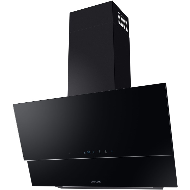 Samsung 90cm Angled Chimney Cooker Hood - Black