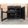 Refurbished New World NW90DF3BL 90cm Dual Fuel Range Cooker Black