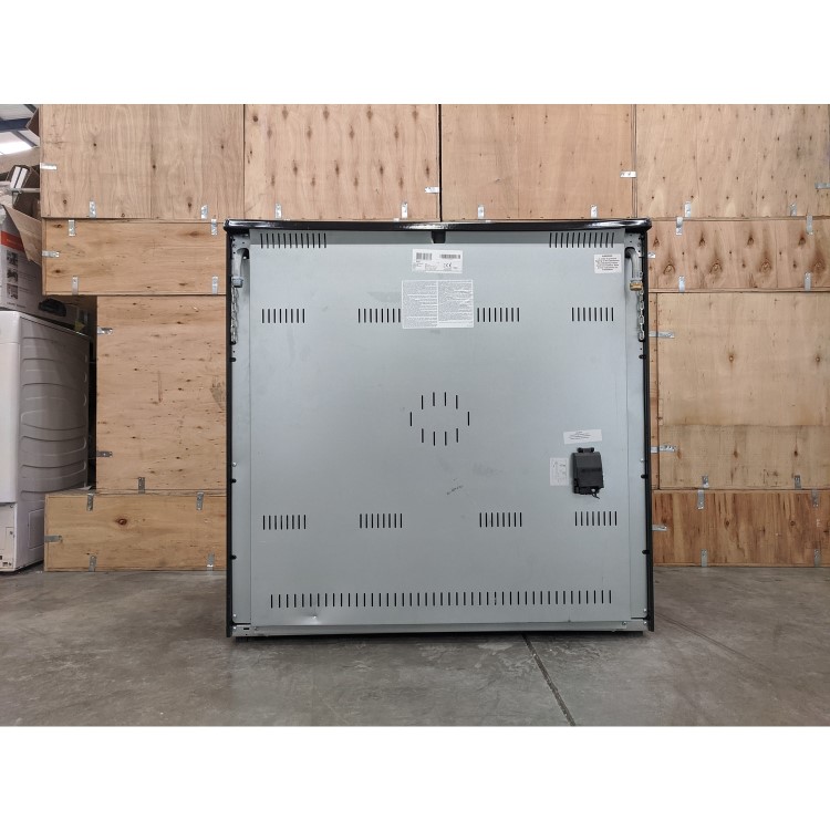 Refurbished New World NW90DF3BL 90cm Dual Fuel Range Cooker Black