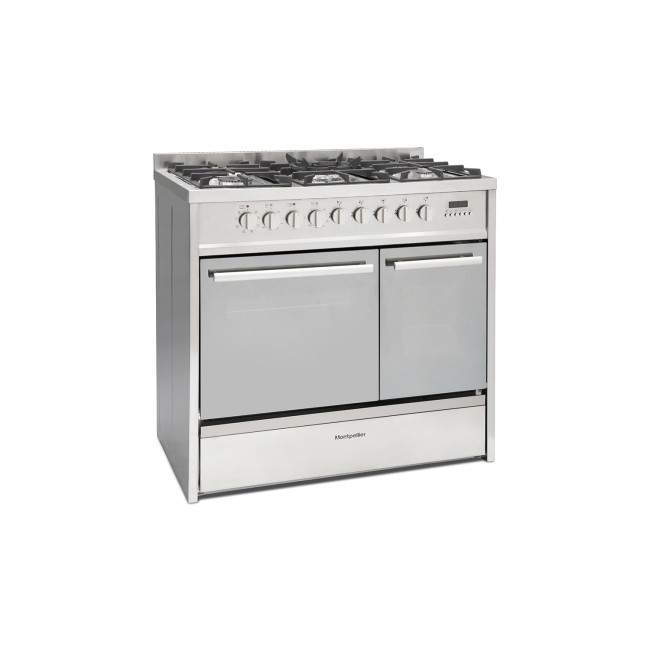 Montpellier 90cm Dual Fuel Range Cooker - Stainless Steel