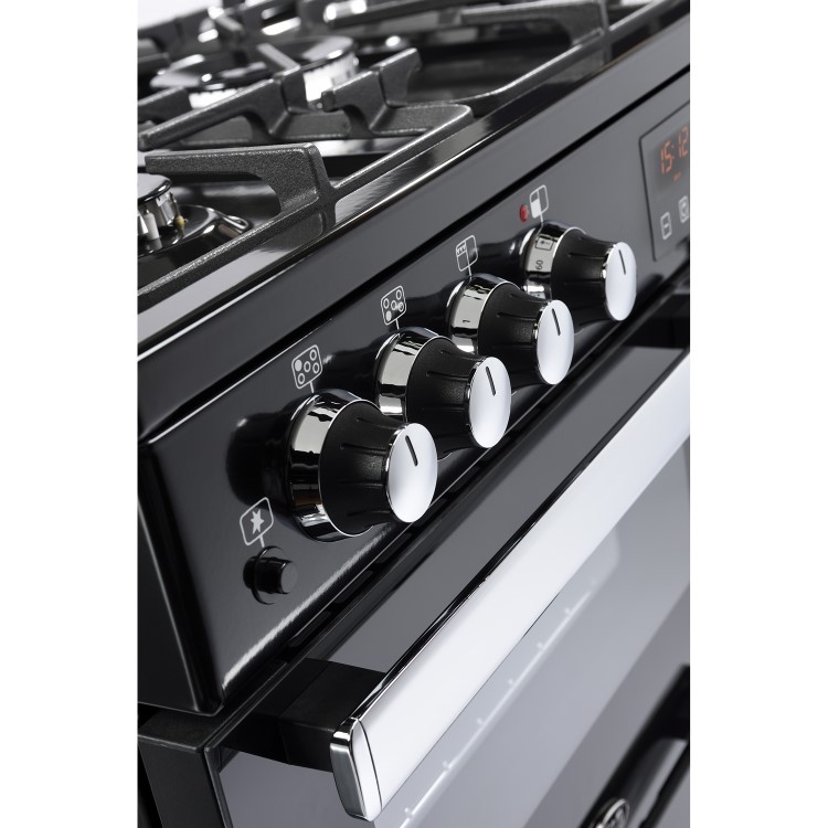 Refurbished Belling Cookcentre 90DFT 90cm Dual Fuel Range Cooker Black