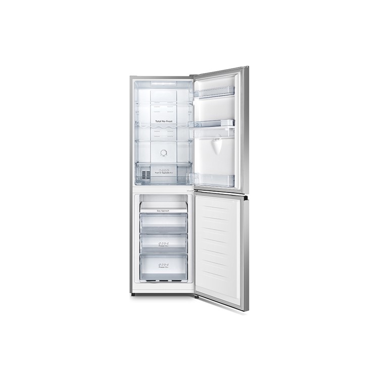 Refurbished Hisense RB327N4WC1 Freestanding 251 Litre 50/50 Frost Free Fridge Freezer Stainless Steel