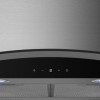 Refurbished electriQ EIQCURV90SCTOUCH 90cm Curved Glass Touch Control Chimney Cooker Hood Stainless Steel