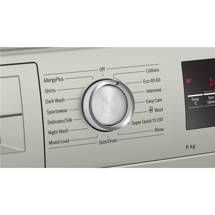 Refurbished Bosch Serie 4 WAN282X1GB Freestanding 8KG 1400 Spin Washing Machine With EcoSilence Drive Stainless Steel