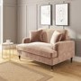Velvet Loveseat in Blush Pink - Payton