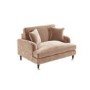 Velvet Loveseat in Blush Pink - Payton